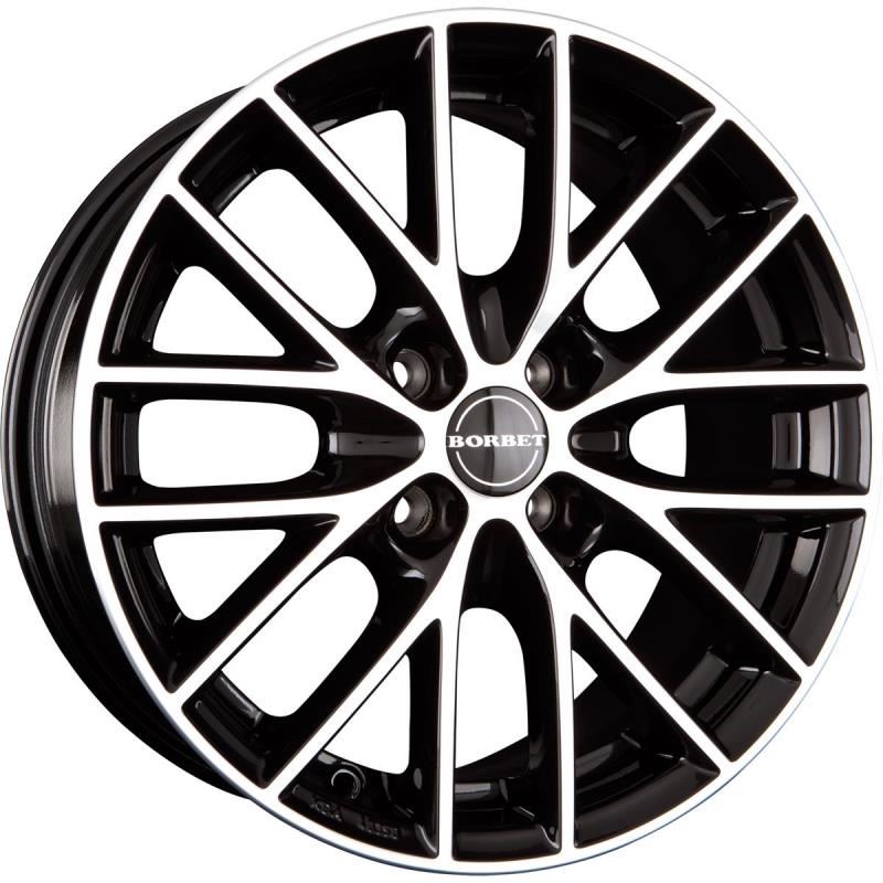 4X100 6.5X15 ET40 BORBET BS4 BLACK POLISHED 64.1