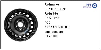 5X114.3 6.5X15 ET43 66.0