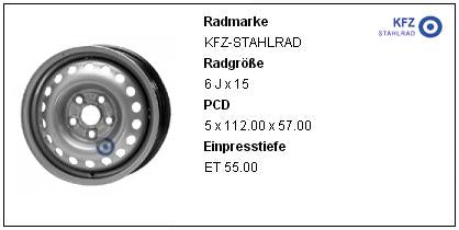 5X112 6X15 ET55 57.1 VW-T4