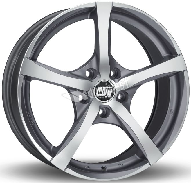 5X114.3 8X18 ET45 MSW 23 MATT GUN METAL FULL POLISHED (MGMFP) 73