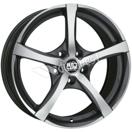 5X115 7X16 ET35 MSW 23 MATT GUN METAL FULL POLISHED (MGMFP) 70.21